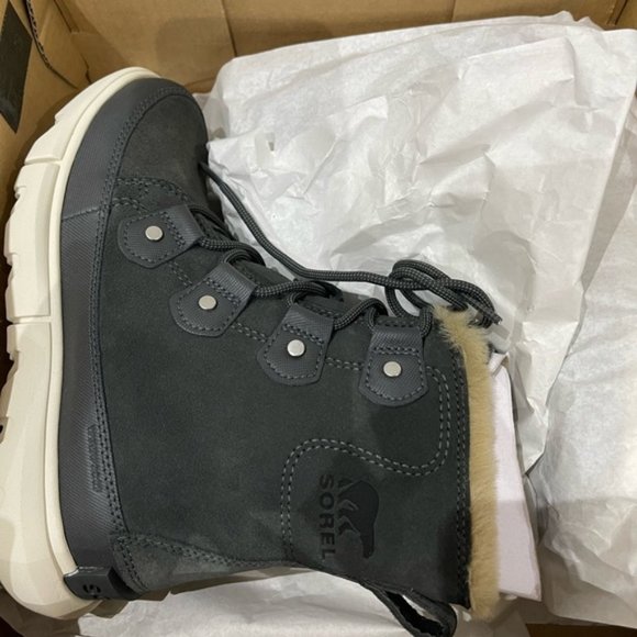 Brand New Sorel Kid's Whitney Joan Lace up II Strap Waterproof Boots sz 12 - Picture 9 of 10